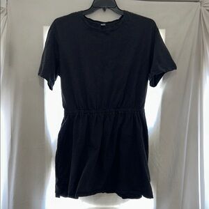 Old Navy Dark Gray Crew Neck Tee Shirt mini dress